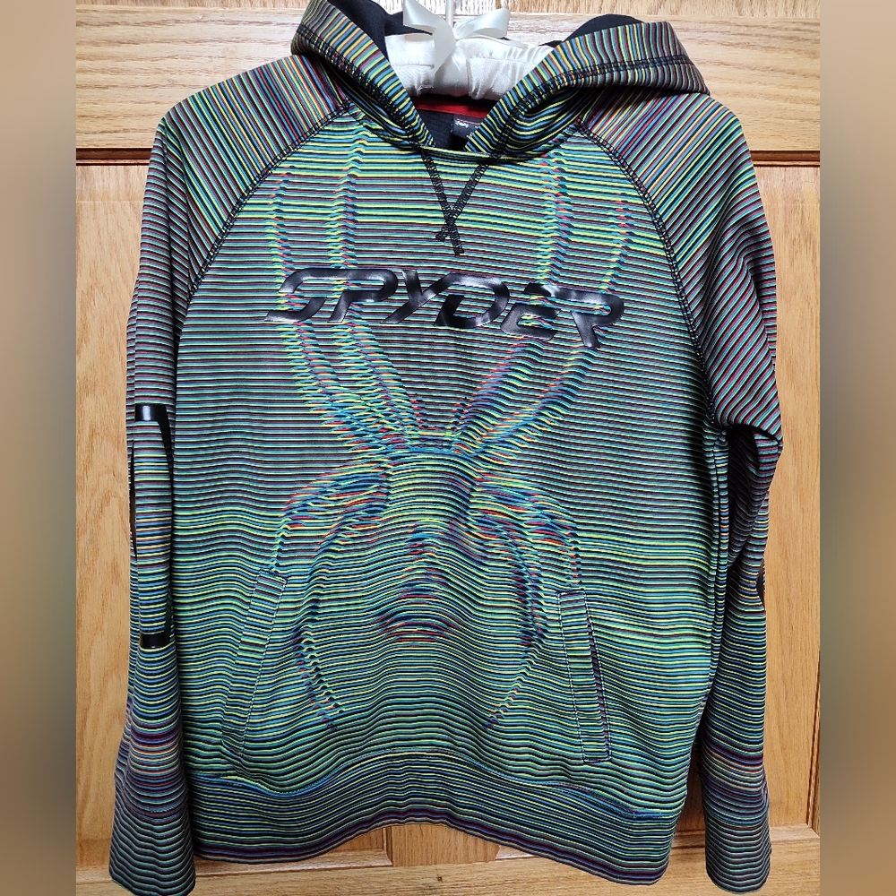 Youth M Spyder Striped Hoodie